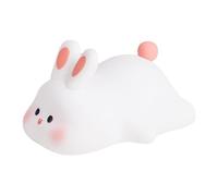 Bnnlqpsttg Luce di Coniglio a Grande LED Lampada da Coniglio Ricaricabile Portatile Luce Notturna per la Camera dei Bambini Lampada Notte Coniglio A Intensità Variabile USB