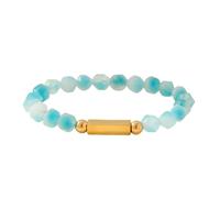 Bnojjellol Perline in pietra naturale che migliorano la pace e la propria disciplina per abiti sofisticati e moderni braccialetti, Misura unica, come descritto