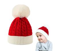 BNOYONERAS Cappello A Maglia Bimbo Cappello Bambino Invernale Cappelli Invernali Bimbi Carina Berretto A Maglia con Pom Cappello di Natale a maglia Regali di Natale per Ragazzi e Ragazze (Color 3)