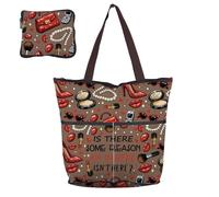 BNQL Borsa per la spesa pieghevole alla moda con scritta "Is There Some Reason My Coffee Isn't Here Fashion Boss Lady Gifts Movie Fan Gift Red Shoe Gifts