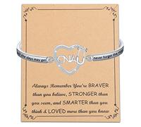 BNQL CNA Gifts Bracciale Certificato Infermiera Assistente Regali CNA Regali di Laurea CNA Gioielli Regali Ispirativi Regali, Grande, Senza pietre preziose