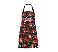 BNQL Grembiule con tasche Beagle Regali per gli amanti dei Beagle Beagle Dog Grembiule da cucina Beagle Regalo Grembiule da giardino, Grembiuleb Birra Gamberi, L