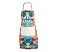 BNQL Grembiule da pittore con tasche per artisti pittori regali per amanti dell'arte regalo per insegnanti d'arte grembiule da pittore, FACCIO QUELLO CHE VOGLIO ARTAPRON, L