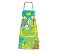 BNQL Grembiule da pittore con tasche per artisti pittori regali per amanti dell'arte regalo per insegnanti d'arte grembiule da pittore, Grembiule Art verde, L
