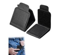 BNREOZA 2 pezzi clip per cintura di cuoio, regolatore universale della clip della cintura di sicurezza automobilistica per rilassare la spalla e il collo, modelli adesivi