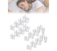 BNREOZA 8 pezzi tappi antirussamento,dispositivi antirussamento riutilizzabili, tappi antirussamento in silicone, clip nasali antirussamento, migliorano la respirazione e il sonno, misure multiple