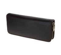 bnsggl Astucci per matite, fatti a mano, in vera pelle bovina, astuccio con cerniera, per astuccio retrò Stor, Marrone, Astucci per matite