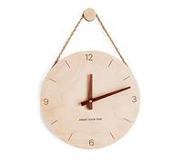 bnsggl Orologio da parete, stile giapponese semplice orologi da parete in legno nordico casa soggiorno orologio dicembre