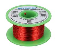 Bntechgo 28 AWG Filo per magneti - Filo di rame smaltato - Filo smaltato per avvolgimenti per magneti - 113,4 g - Diametro 0,1 cm. 1 bobina di filo rosso, resistente alla temperatura di 155 gradi C, ampiamente utilizzato per trasformatori, induttori.