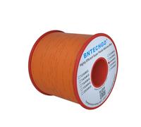 BNTECHGO Bobina di filo di silicone arancione 26 gauge 26 ft ultra flessibile ad alta temperatura 200 gradi C 600 V 26 AWG filo di gomma siliconica 30 fili di filo di rame stagnato filo intrecciato