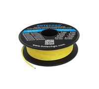 BNTECHGO Bobina di filo di silicone calibro 18 250ft giallo flessibile 18 AWG incagliato filo di rame stagnato