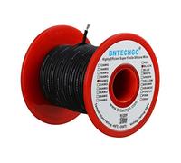 BNTECHGO - Bobina di filo di silicone da 20 gauge, 30,5 m, ultra flessibile, ad alta temperatura, 200 gradi, 600 V, 20 AWG, filo di gomma siliconica, 100 fili di filo di rame stagnato per batteria modello a bassa impedenza