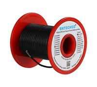 BNTECHGO Bobina di filo in silicone da 22 gauge nero 30,5 m ultra flessibile ad alta temperatura 200 gradi C 600 V 22 AWG filo di gomma siliconica 60 fili di filo di rame stagnato per modello a bassa