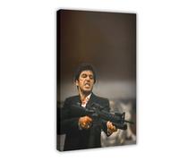 bntjxz Poster su tela di Scarface Tony Montana, decorazione per camera da letto, ufficio, stanza, regalo, 40 x 60 cm
