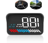 BNTTEAM Auto Universale HUD Head Up Display Interfaccia OBD II/GPS,velocità mph km/h, Giri del Motore, avviso di eccesso velocità, misurazione chilometraggio, Temperatura dell'Acqua, Tension (4.2'')