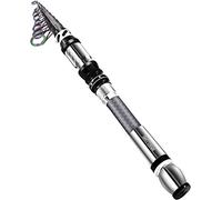 BNTTEAM Nuova Portatile Canna da Pesca 99% Fibra di Carbonio con Punta Fluorescente Della Canna,Telescopico Super Hard Ultralight Palo da Pesca per Surf (KC-TYPE, 2.4M/94.5in/7.84ft)