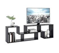 BNUTFRDD 2 pezzi Console TV Mobile moderno Centro di intrattenimento Media Rack Home Storage Libreria Soggiorno Combinazione Mobile TV per Camera da Letto(A)