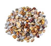 BNUTFRDD Cristallo Cristallo di Agata Naturale, Piccole Particelle di Pietra frantumata, Pietra Decorativa for vasi da Fiori, for l'acquario, for l'uso del Buddha Pietre(5-7mm100g,1000g)
