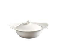 BNUTFRDD Vassoio per Snack Ciotola for Cottura a Vapore in Ceramica for Dessert, con Coperchio, a Nido d'uccello, a Doppia spiga, for stufato, zuppa, Cottura a Vapore Piatti