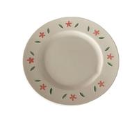 BNUTFRDD Vassoio per Snack Piatto da pranzo vintage con piccoli fiori frammentati Piatto in ceramica Piatto da dessert for la colazione Vassoio di frutta for cibo occidentale rotondo bianco Piatti(B)