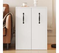 BNUZ Libreria piccola con ruote, 52 x 50 x 75 cm, ripiani e cassetti, configurazione reversibile sinistra/destra, singolo elemento completamente estensibile, con protezioni anticaduta, comodino