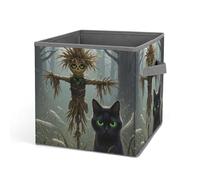 BNVOPTRE Scatola di immagazzinaggio, Cat in the Grass Printed Storage Box,Toy Storage Box,Portable Storage Box,Office Storage Box