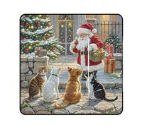 BNVOPTRE Tappetino da picnic con cerniera, tappetino da picnic con stampa di cani e gatti, tappetino da picnic pieghevole per esterni, tappetino da picnic da viaggio