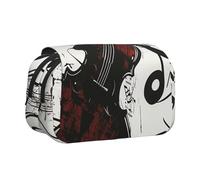 BNVSADC Astuccio a doppio strato con stampa con farfalle viola, grande capacità, organizer per studenti, bambini, adolescenti, artisti, viaggi e ufficio, Musica Arte, Taglia unica, Astuccio per