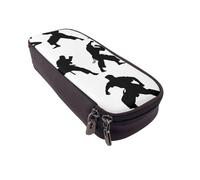 BNVSADC Astuccio a portafoglio in pelle PU con stampa artistica con girasoli, grazioso astuccio per matite, astuccio per cancelleria, organizer per trucco, per scuola, ufficio, viaggi, Sagome di arti
