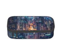 BNVSADC Astuccio con stampa di Hong Kong, grazioso astuccio portapenne per ufficio, scuola, cancelleria, organizer per scuola, viaggi, lavoro