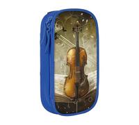 BNVSADC Astuccio con stampa farfalla e violoncello, per ragazze e ragazzi, grande capacità, grazioso astuccio per matite per adulti con 2 scomparti, nero, Blu, Taglia unica, Zaino per la scuola