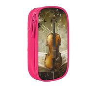 BNVSADC Astuccio con stampa farfalla e violoncello, per ragazze e ragazzi, grande capacità, grazioso astuccio per matite per adulti con 2 scomparti, nero, rosa, Taglia unica, Zaino per la scuola
