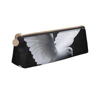 BNVSADC Astuccio in pelle con stampa di razzo astronauta con dinosauro e astronauta, astuccio in pelle per scuola, ufficio, viaggi, Colomba volante, Taglia unica, Zaino per la scuola