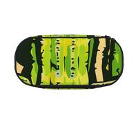 BNVSADC Astuccio per matite con stampa natalizia con pupazzo di neve felice, grazioso astuccio per penne, grande astuccio per cancelleria, trousse per il trucco, per adolescenti, ragazzi, ragazze