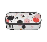 BNVSADC Astuccio rettangolare con stampa artistica con mandala, grazioso astuccio portapenne per ufficio, scuola, cancelleria, organizer per scuola, viaggi, lavoro, A pois., Taglia unica, Zaino per la