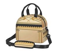 BNVSADC Borsa termica per il pranzo con stampa di un edificio antico con ramo d'ulivo romano e stampa greca, borsa tote per adulti, donne, uomini, portatile, riutilizzabile, per lavoro, scuola, picnic