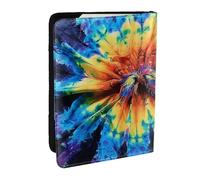 BNVSADC Custodia per passaporto con illustrazione stampata di porcellini d'India, da viaggio, in pelle PU, per uomini e donne, 16,5 cm, Exotic Tribe Tie Dye Style, Taglia unica, Moderno