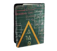 BNVSADC Custodia per passaporto con illustrazione stampata di porcellini d'India, da viaggio, in pelle PU, per uomini e donne, 16,5 cm, Formule Forme Teoria Matematica Lezione Parola, Taglia unica