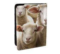 BNVSADC Custodia per passaporto con stampa di pecore e agnelli, da viaggio, in pelle PU, per uomini e donne, 16,5 cm