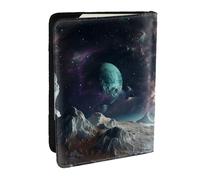 BNVSADC Custodia per passaporto con stampa di universo grafico, in pelle PU, per uomini e donne, 16,5 cm