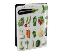 BNVSADC Custodia per passaporto con stampa leopardata, da viaggio, in pelle PU, per uomini e donne, 16,5 cm, Introduzione di varie verdure, Taglia unica, Moderno