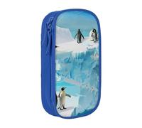 BNVSADC Penguin on The Iceberg - Astuccio per matite con stampa di grande capacità, per ragazze e ragazzi, astuccio per matite carino per adulti con 2 scomparti, nero, Blu, Taglia unica, Zaino per la