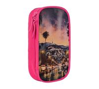 BNVSADC The Old Hollywood - Astuccio con stampa per ragazze e ragazzi, grande capacità, grazioso astuccio per matite per adulti con 2 scomparti, nero, rosa, Taglia unica, Zaino per la scuola