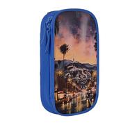 BNVSADC The Old Hollywood - Astuccio con stampa per ragazze e ragazzi, grande capacità, grazioso astuccio per matite per adulti con 2 scomparti, nero, Blu, Taglia unica, Zaino per la scuola