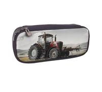 BNVSADC Tractor Agricoltura Tranquil Astuccio in pelle stampata per matite e trucchi - Elegante astuccio organizer per cancelleria per scuola, ufficio, viaggi