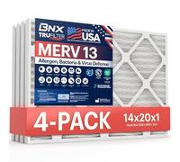 BNX 14 x 20 x 1 MERV 13 AC - Filtro dell'aria per forno - Made in USA - Filtro elettrostatico pieghettato condizionatore d'aria HVAC AC - Rimuove polline, muffe, batteri