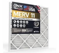 BNX TruFilter - Filtro dell'aria MERV 11 (10 x 10 x 1 cm), prodotto negli Stati Uniti, per condizionatore d'aria plissettato elettrostatico HVAC AC per allergie, polvere, animali domestici, fumo