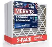 BNX TruFilter - Filtro dell'aria MERV 13 da 10,2 x 5 cm (40,8 x 40,9 x 11,9 cm), compatibile con Honeywell da 10,2 cm, prodotto negli Stati Uniti, filtri per forno HVAC AC, salute, allergie, muffe,