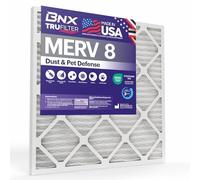 BNX TruFilter - Filtro dell'aria MERV 8, 10 x 30 x 1 (confezione da 4), prodotto negli Stati Uniti, per condizionatore d'aria elettrostatico plissettato per polvere, animali domestici, muffe, polline