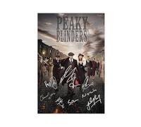 bnyesa Poster & Blinders - Poster su tela con autografi di Peaky, decorazione per camera da letto, ufficio, camera da letto, regalo, 30 x 45 cm